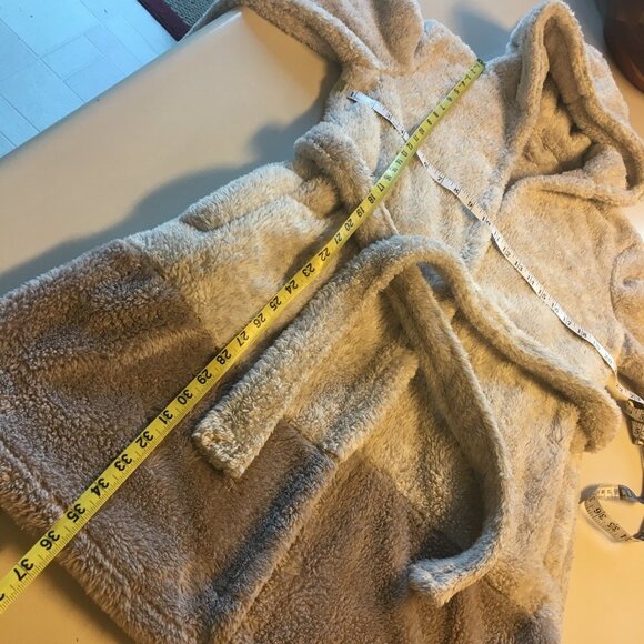 Daydream by Berkshire Home Teddy Robe Gray S/M - Picture 6 of 8